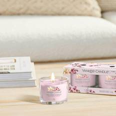 Yankee Candle Pink Cherry Vanilla, Rund, Ros.. Doftljus 49g