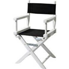 Dobar 94411FSCe Mini-Regiestuhl, Faltbarer Kinderstuhl 61,5 Holz, Schwarz/weiß