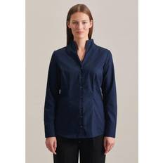 Smal - Vrouw Overhemden Seidensticker Slim Fit Blouse - Donkerblauw