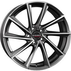 Bilfälgar Borbet VTX Graphite Polished 8x18 5/112 ET48 CB66.6