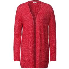 Cecil Women's Bouclé Cardigan - Strong Red