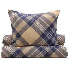 Polyester Dynebetræk Venture Home Aurora Sengesæt Beige 50x60 Dynebetræk Beige, Hvid (200x150cm)