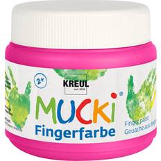 Rouge Peintures pour les doigts Kreul MUCKI Fingerfarbe pink 150,0 ml