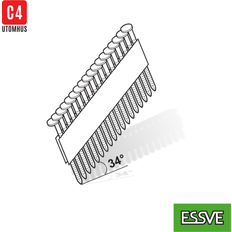 Essve 2.8 x 75 mm 34° Rundt Hoved