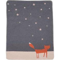 Grau Babydecken David Fussenegger JUWEL Babydecke Fuchs unter Sternen grau 70x90 cm