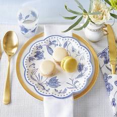 Blue Disposable Plates Kate Aspen Blue Willow 7 in Premium Paper Plates Set of 16