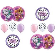 Text & Letters Foil Balloons Anagram PAW PATROL SKYE & EVEREST 10 PC. Birthday Balloons Decoration Supplies Party Chase Ryder