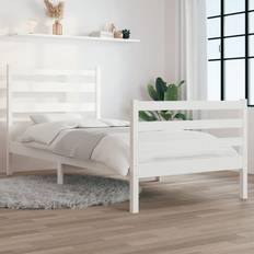 vidaXL 100x200 massivt fyrretræ Sengeramme