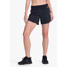 Sølv - Træningstøj Shorts 2XU Aero 5 Inch Shorts Black/Silver Reflective Female