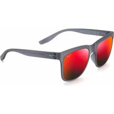 Maui Jim Men Sunglasses Maui Jim Pehu Hawaii Lava Square Unisex Sunglasses - Grey
