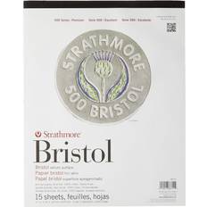 Strathmore Bristol Vellum Paper Pad 11"X14"-15 Sheets -80621