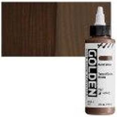 Golden High Flow Acrylics Burnt Umber, 4 oz bottle