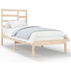 vidaXL brown, 100 Bed Frame