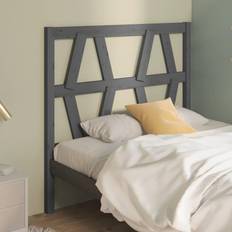 vidaXL grey, 96 Pine Bed Honey Headboard