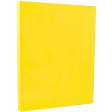 Yellow Scrapbooking Jam Paper 65 lb. Cardstock 8.5" x 11" Yellow, 50 Sheets/Pack 104018 Yellow