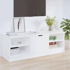 vidaXL 102 x 35.5 x 36.5 cm Konstrueret Træ Hvid TV-bord