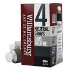 Williamsburg Handmade Oil Paints Neutral Gray, Set of 4, 37 ml Tubes