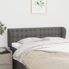 vidaXL De Tela Gris Oscuro 147x23x78/88 cm Cabecero