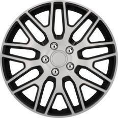 15 Inch Dual Layer Metallic Steel Wheel Trims Set