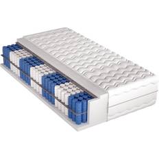 Bedly Patja Superking 200x140x31 cm Sininen/Valkoinen