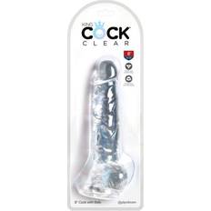 Doc Johnson King Cock Clear 8 Imukupillinen Kiveksellinen Dildo 20 cm