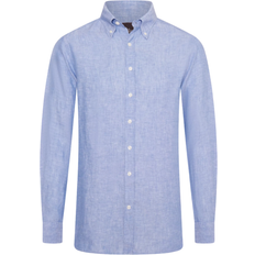 Oscar Jacobson Skjorter Oscar Jacobson Regular Fit Button Down Skirt - Harmony Blue/Blå
