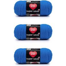 Red Heart Super Saver Blue Yarn 3 Pack