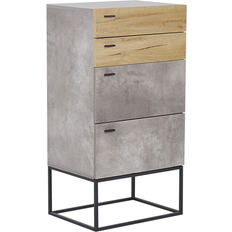 Beliani Sideboard concrete effect Comò