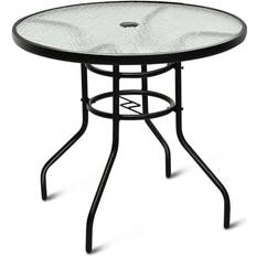 Outdoor Dining Tables Costway 32'' Tempered