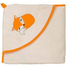 Natur Babyhandtücher Smithy Fuchs Kapuzentuch natur/orange 100x100 cm