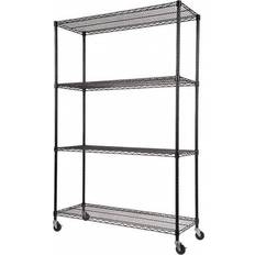 Casters Shelves Alera Complete Wire Unit Shelving System