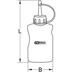 KS Tools Druckluftwerkzeug-Öl, 1000ml