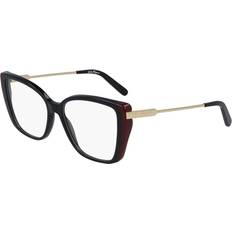 Ferragamo SF2850 051 Black/Burgundy Women Black/Burgundy Rectangle 5415