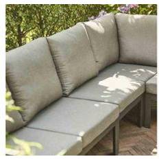 Silbrig Modulsofas Siena Garden LOUNGEMITTELTEIL Modulsofa