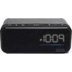 Home bluetooth speaker system iHome Voice Bluetooth Bedside/Home Office Clock/Speaker System with Alexa