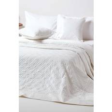 Cotton Blankets Homescapes Luxury Cream Blankets White