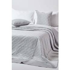 Homescapes Luxury Quilted Ring Bedspread Grey (200x200cm)