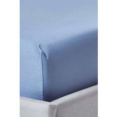 Textiles Homescapes Air Force Egptian Cotton Fitted 1000 Thread Bed Sheet Blue