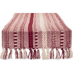 DII Farmhouse Braided Stripe Tablecloth Black, Multicolor (182.88x)