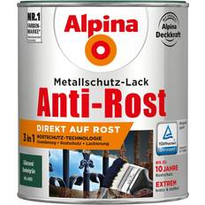 Malerfarbe Alpina Metallschutz-Lack Anti-Rost Dunkelgrün