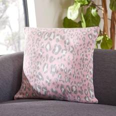 Safavieh Gwynn Leopard Complete Decoration Pillows Pink, Beige, Black (45.72x45.72cm)