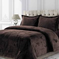 Venice Velvet Oversized Set 3-Piece Chocolate