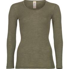 Seta Maglie Termiche Engel Women's Unterhemd L/S Merino base layer 42/44, olive