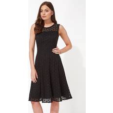 Roman Lace Fit and Flare Dress