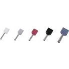 Intercable Elartikler Intercable Isoleret Dobbelt Terminalrør Sort 2x1,5mm2 L=8mm