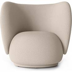 Ferm rico stol ferm LIVING Rico Wool Bouclé Natural Loungestol