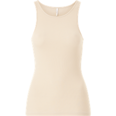 Only Kenya Rib Tank Top Jrs Noos - Beige