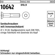 Byggematerialer Lemvigh-Müller 4X6 sort undersænket insexskrue 10.9 500 500stk