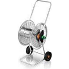 Sølv Slangeopruller sæt Bradas Zincato Reel For Reflux Hose On Wheels 1 Stk