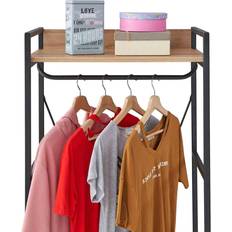 Claire Open Wardrobe With 3 Wall Shelf